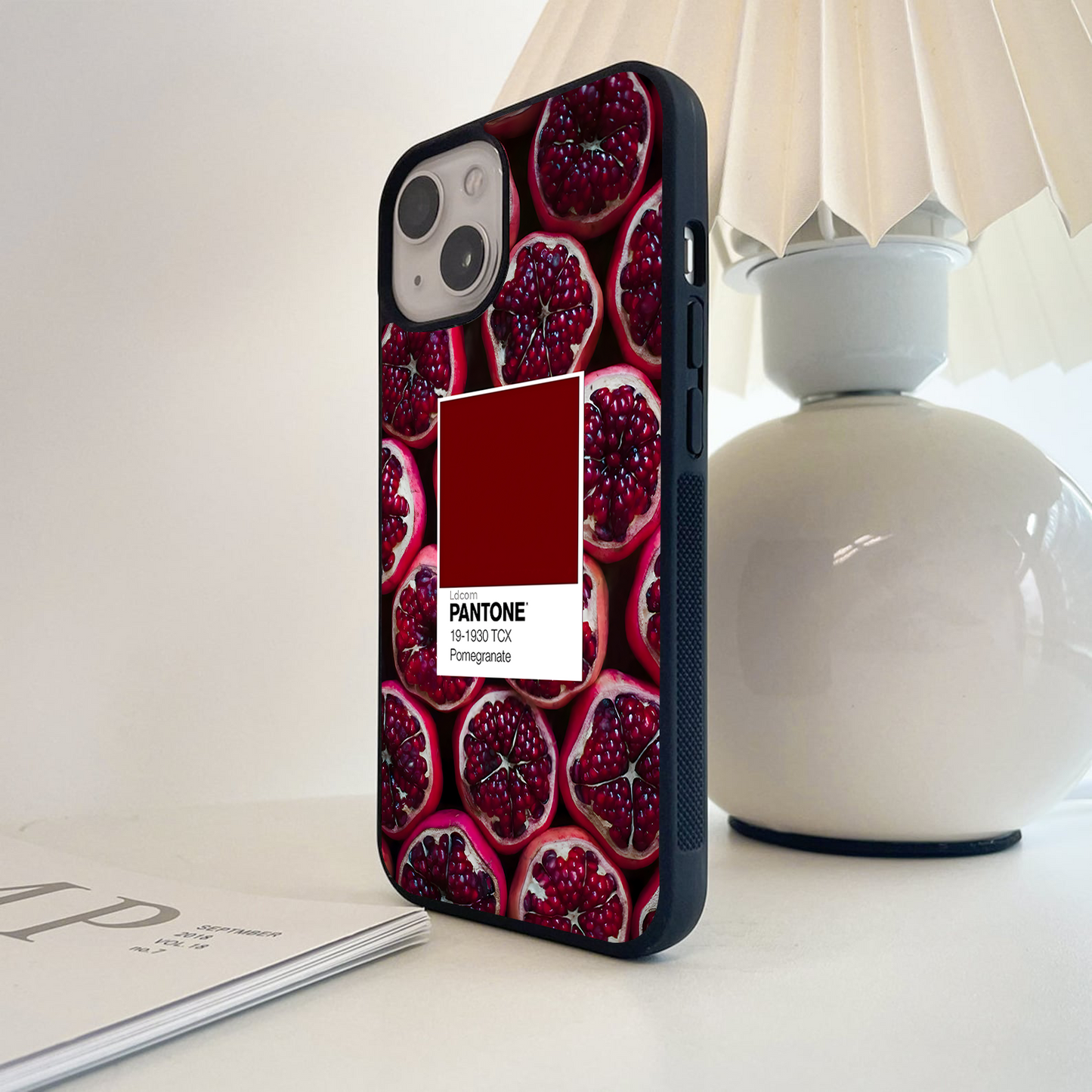 Pantone Pomegranate Glass Case