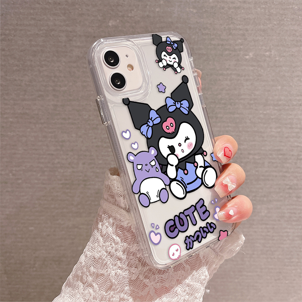 Cute Kuromi Clear Silicon Case Cover