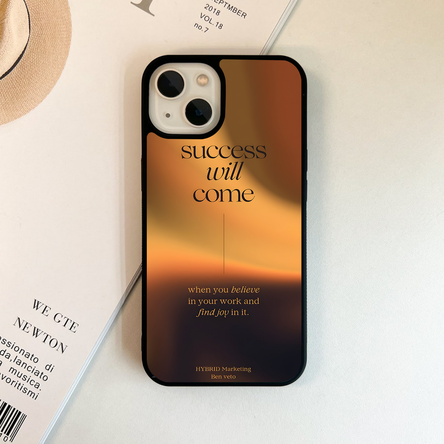 Success Will Come Glass Case