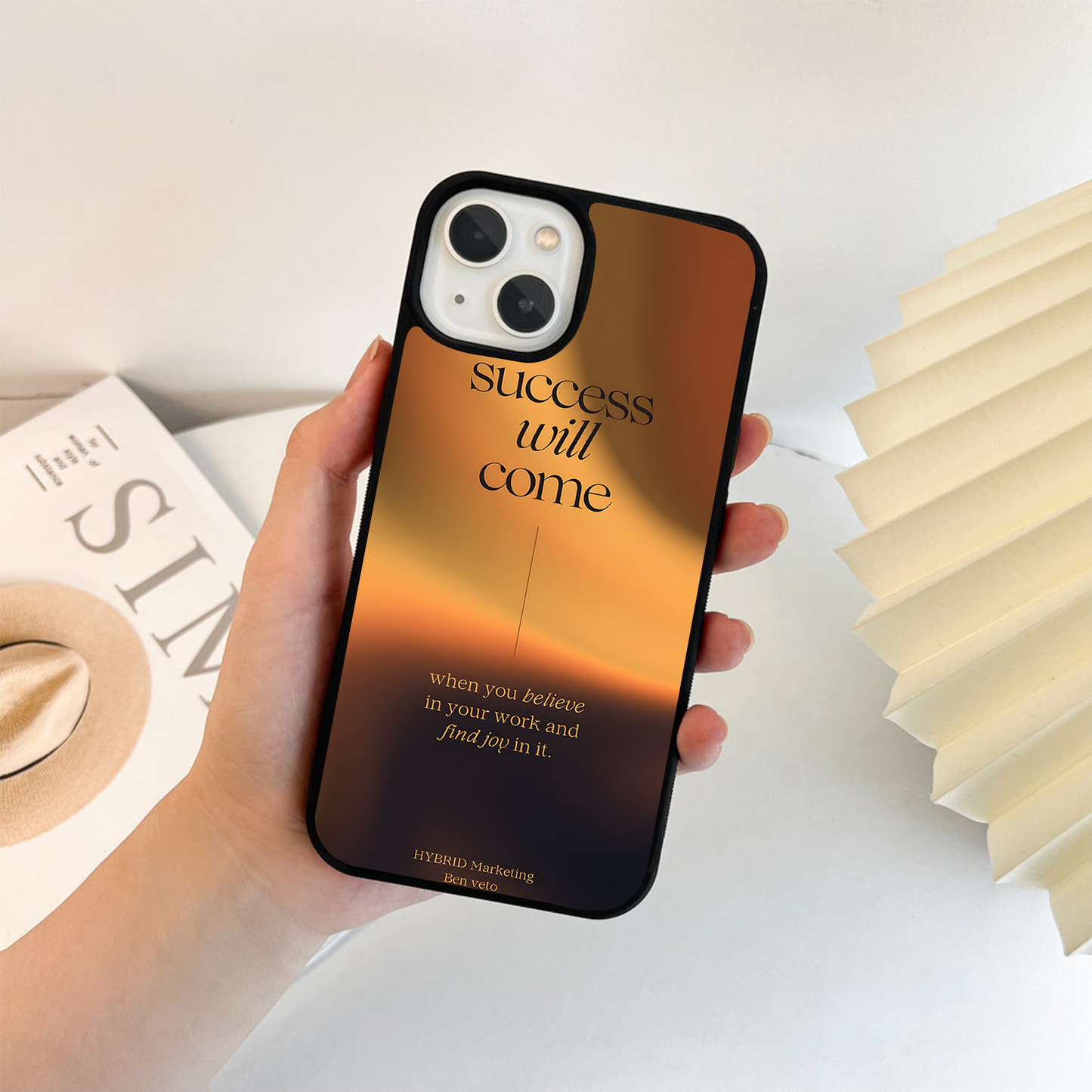 Success Will Come Glass Case