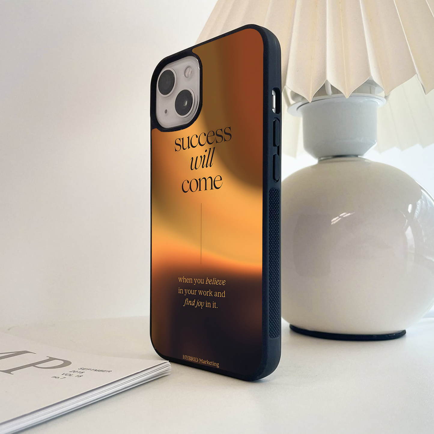 Success Will Come Glass Case