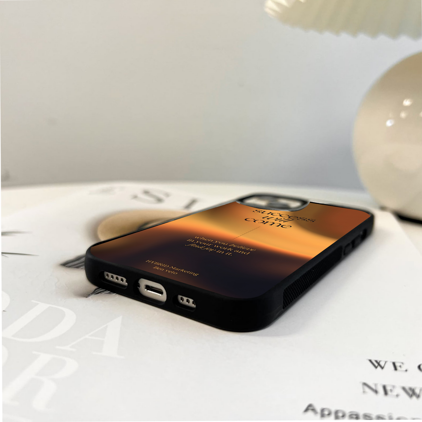 Success Will Come Glass Case