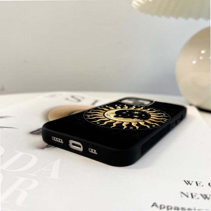 Celestial Sun & Moon Emblem Glass Case