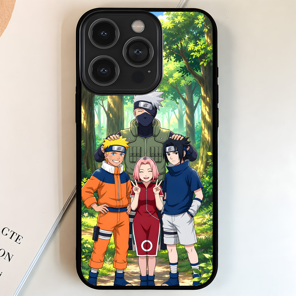 Naruto Team Seven Glass Case