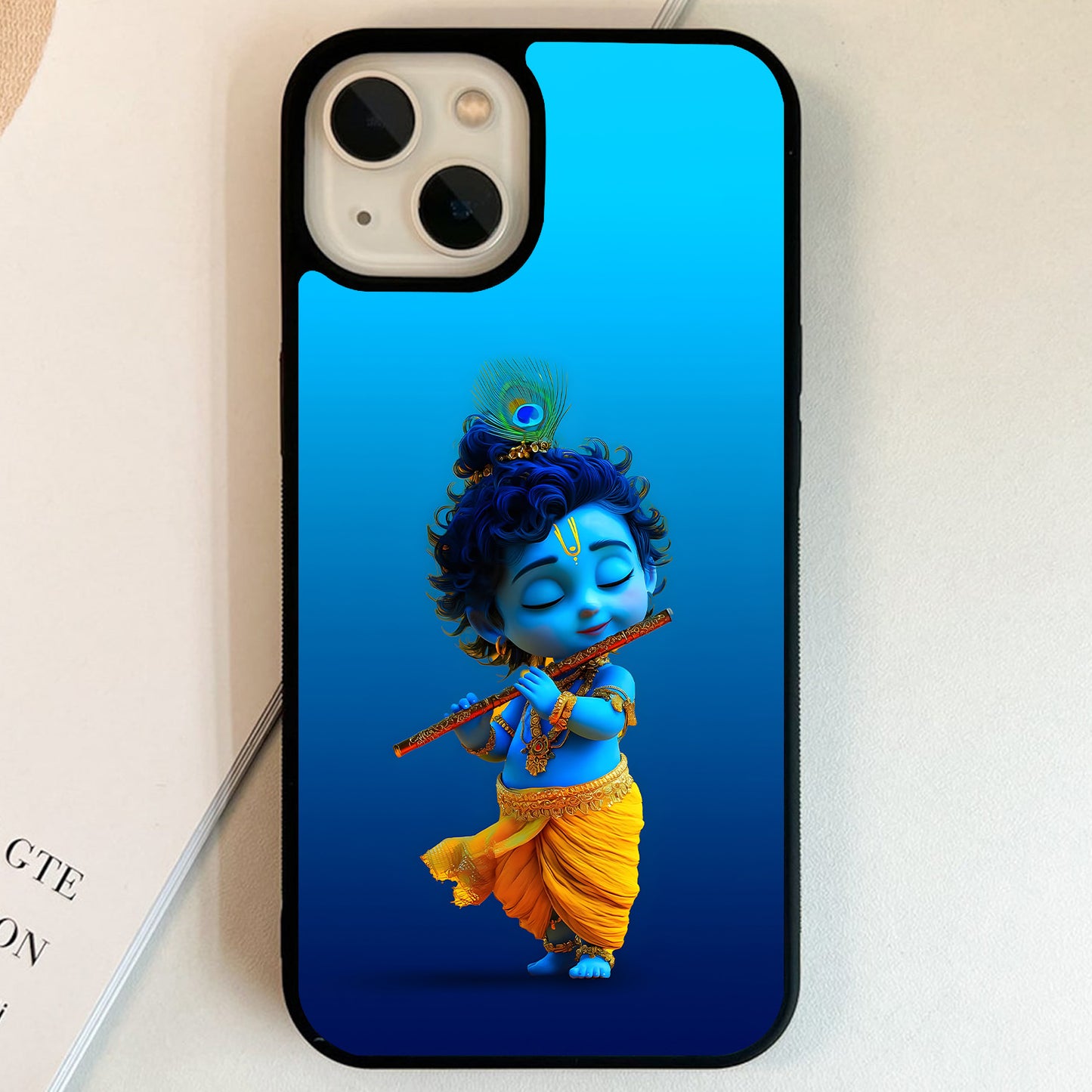 Bal Krishna Flute Melody Glass Case