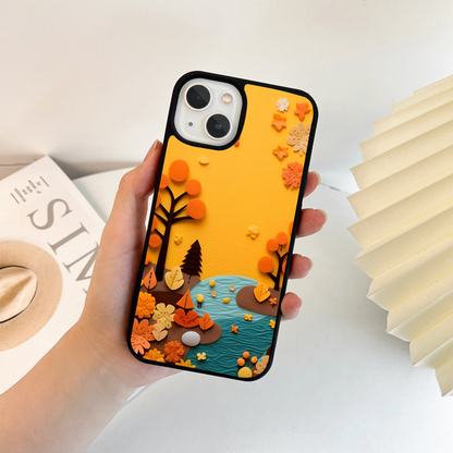 Golden Leaf World Glass Case