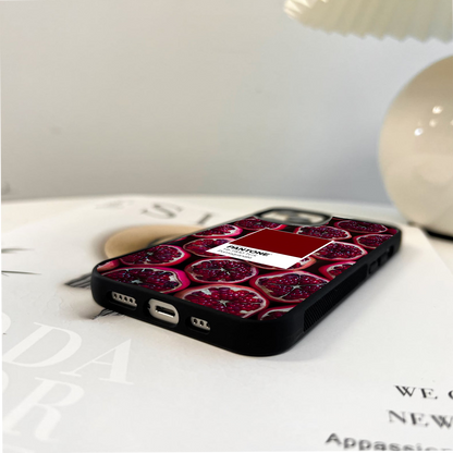 Pantone Pomegranate Glass Case