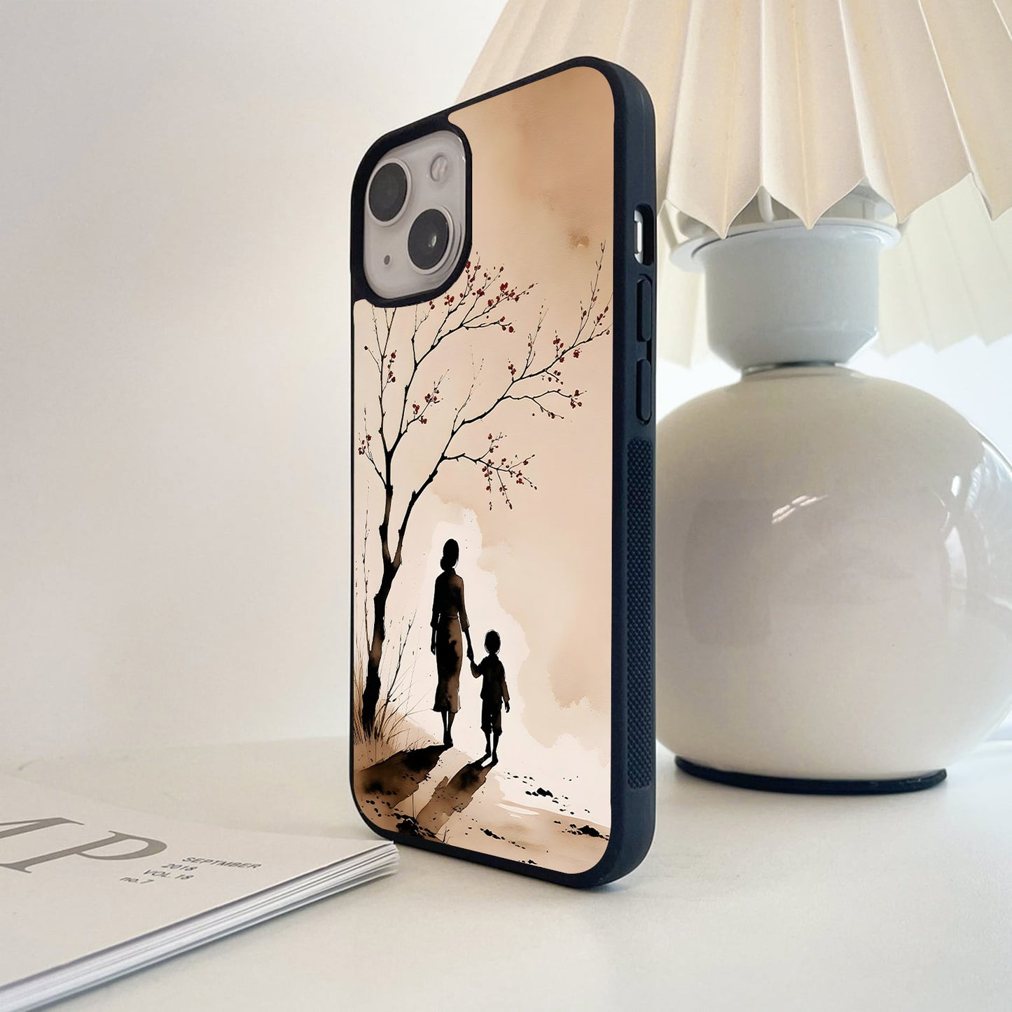 Mother Child Forever Glass Case