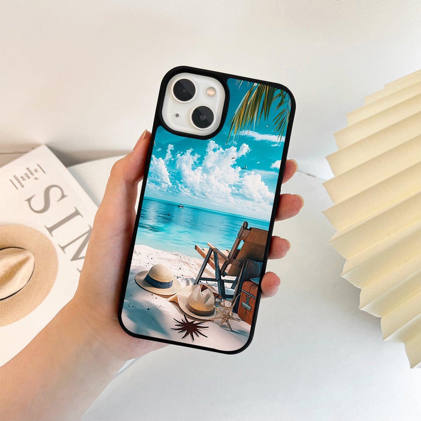 Turquoise Beach Escape Glass Case