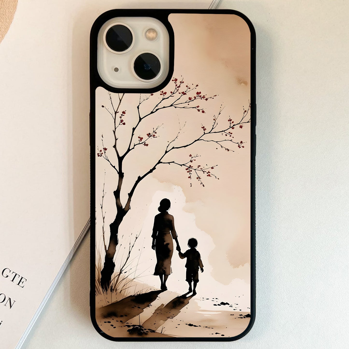 Mother Child Forever Glass Case