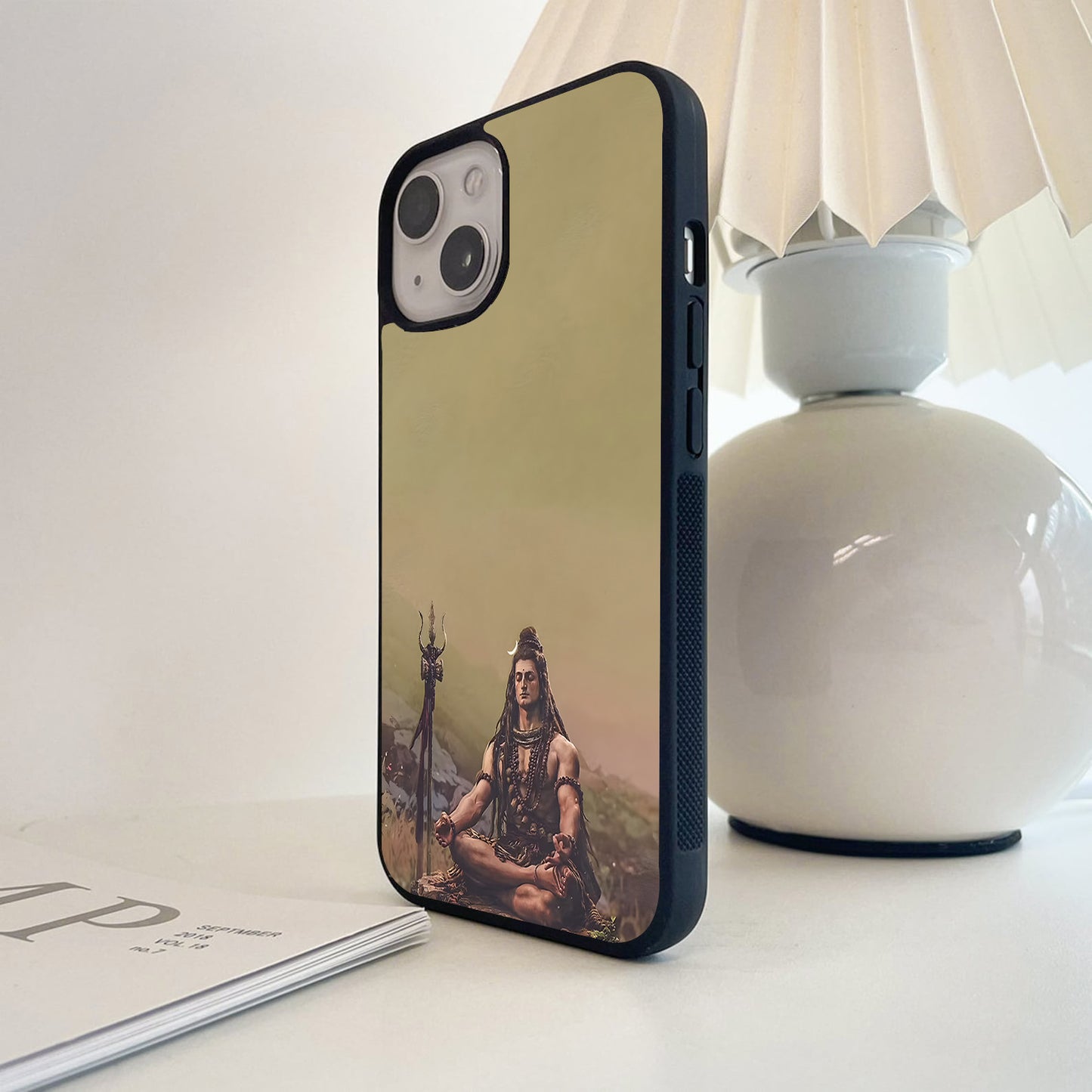 Mahadev Tapasya Art Glass Case