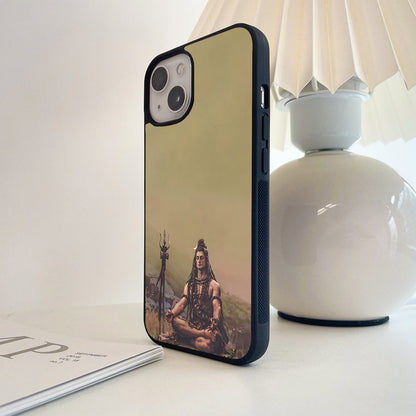 Mahadev Tapasya Art Glass Case