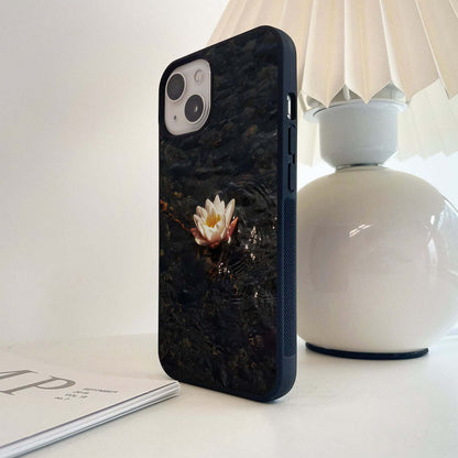 Floating Lotus Serenity Glass Case