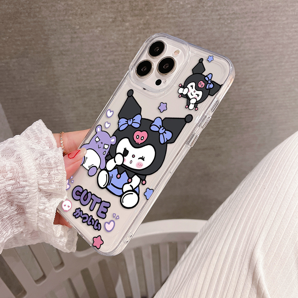 Cute Kuromi Clear Silicon Case Cover