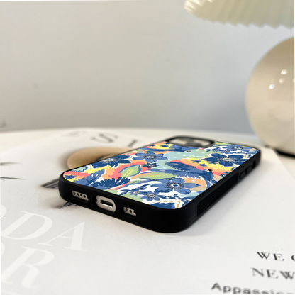 Blue Parrot Garden Glass Case