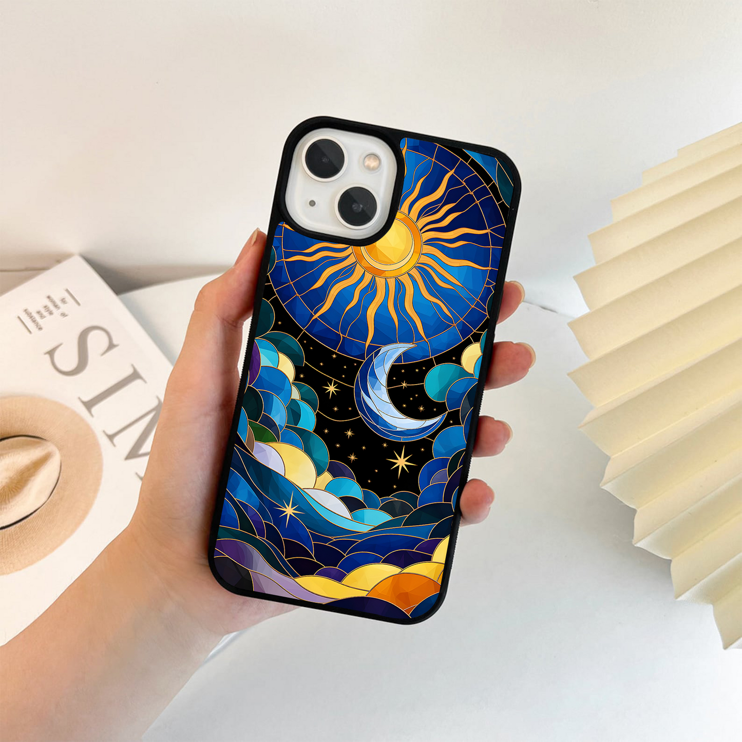 Sun Moon Harmony Glass Case