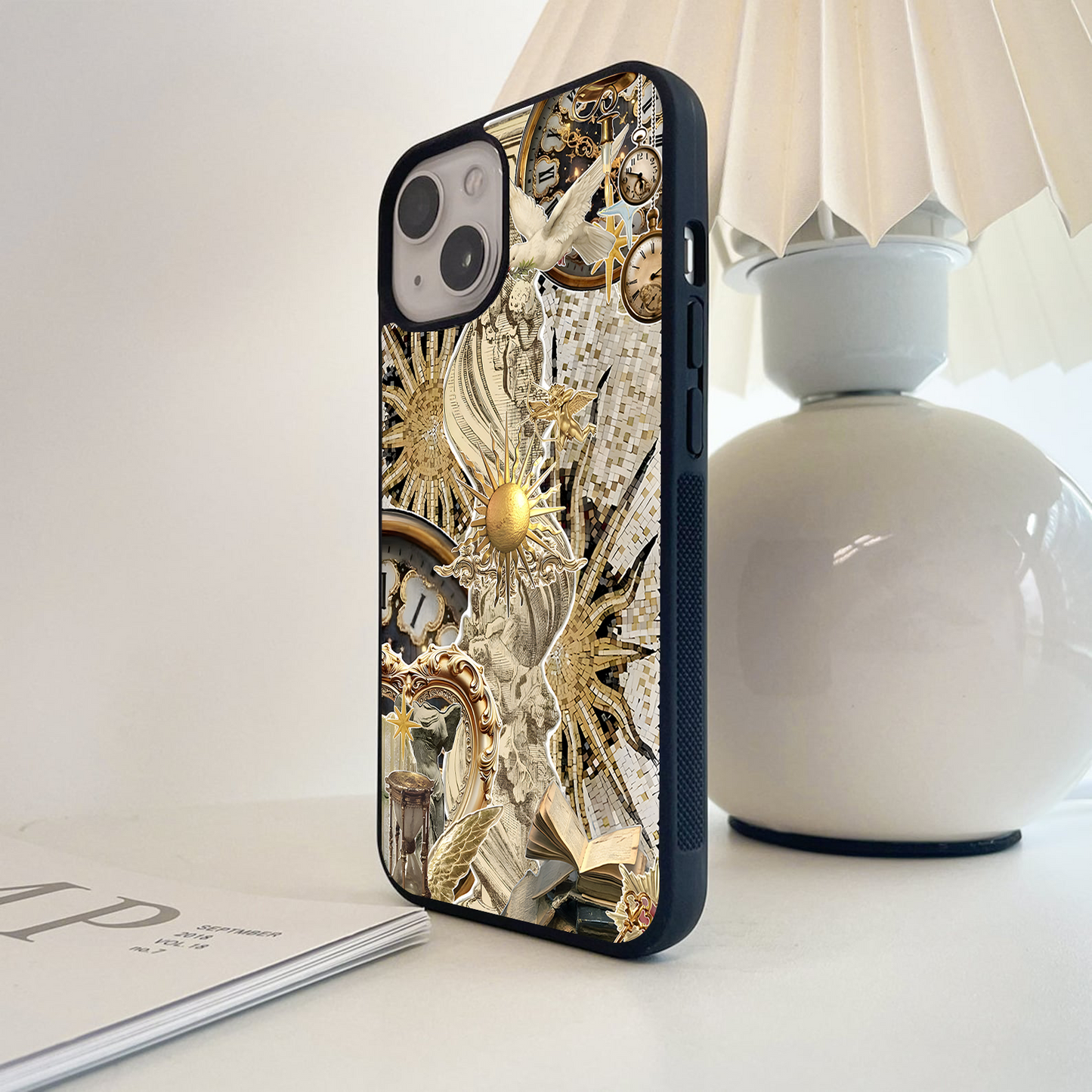 Timeless Golden Grace Glass Case