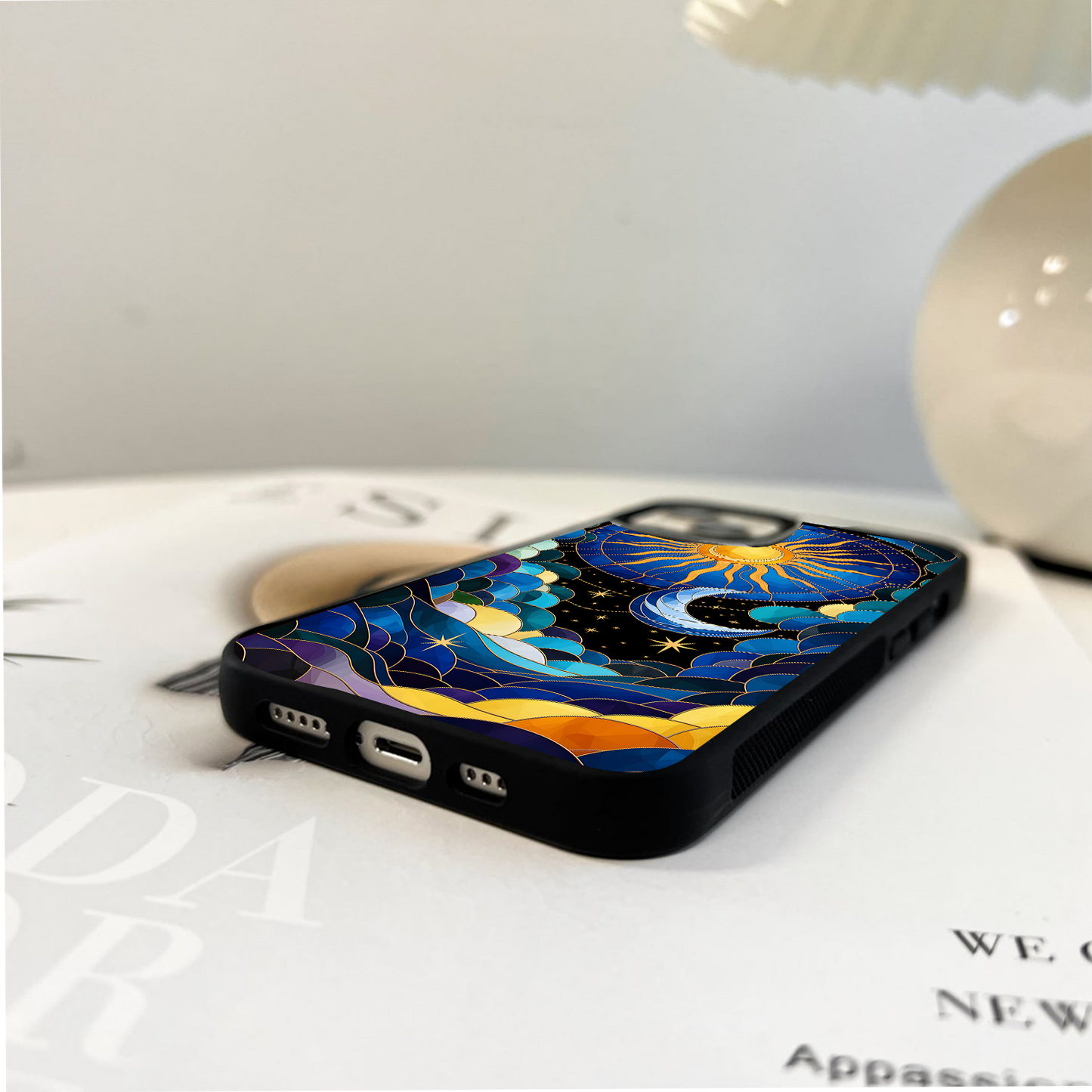 Sun Moon Harmony Glass Case