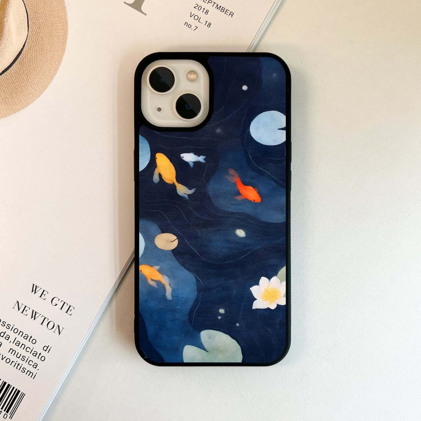 Celestial Koi Pond Glass Case