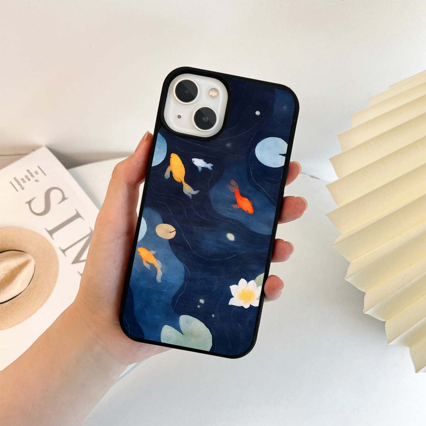 Celestial Koi Pond Glass Case