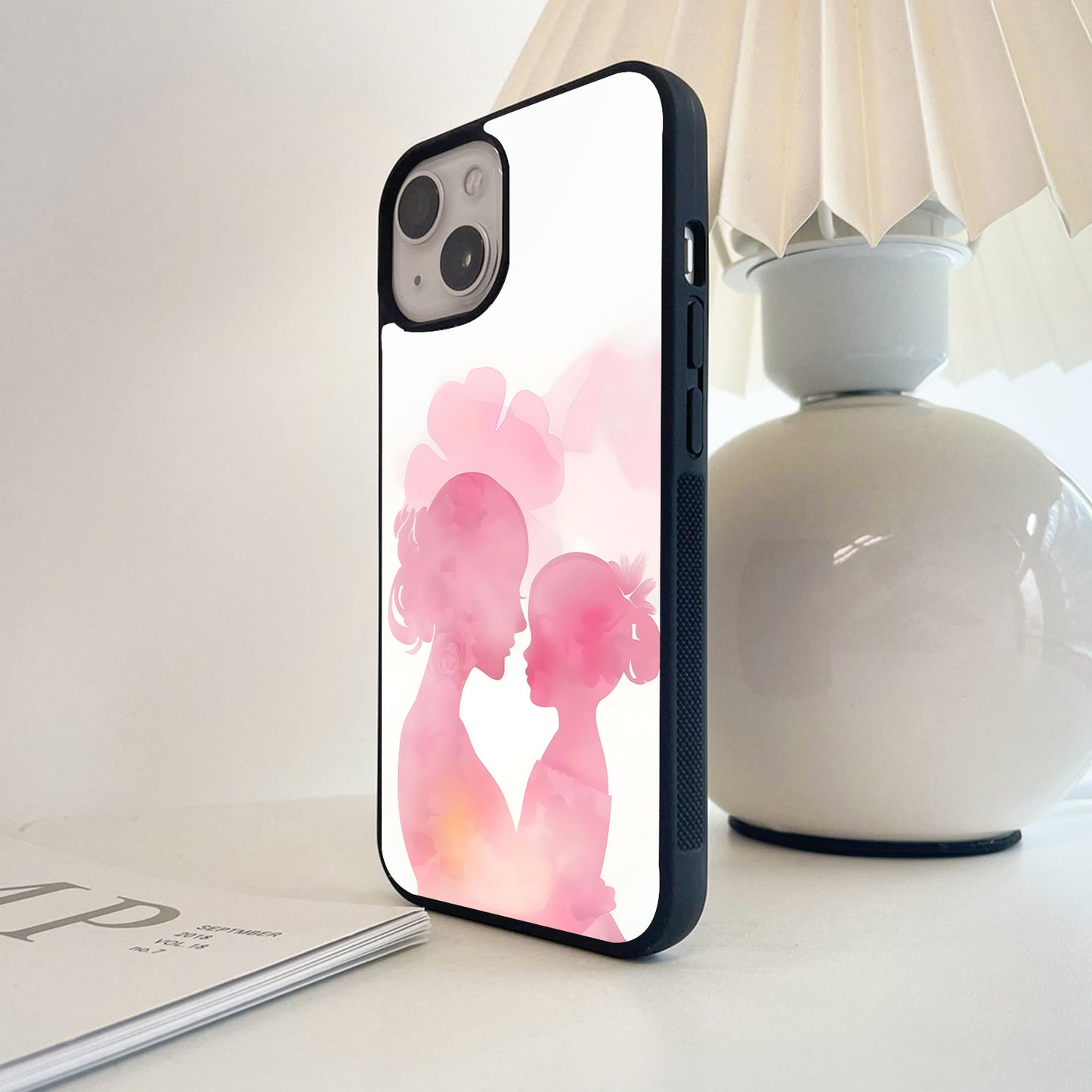 Mother Daughter Bloom Glass Case