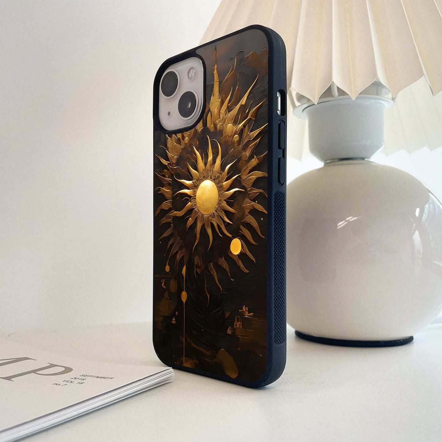 Golden Sun Majesty Glass Case