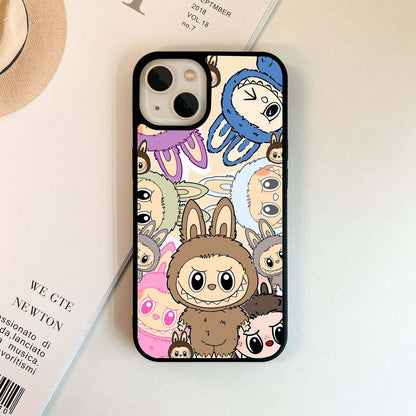 Labubu Patterns Design Glass Case