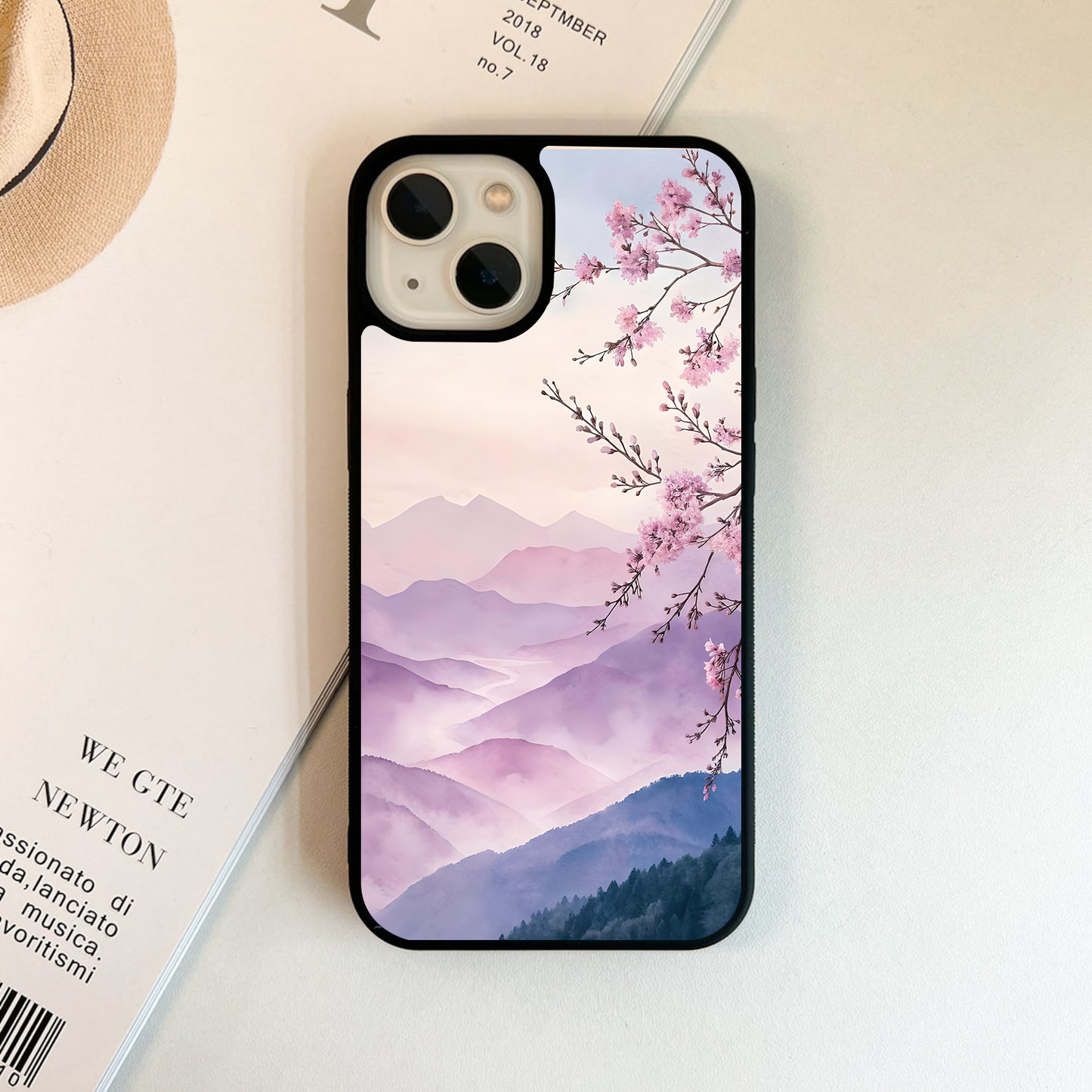 Silence Lavender Mountain Glass Case