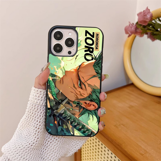 Zoro Anime Character Glass Case