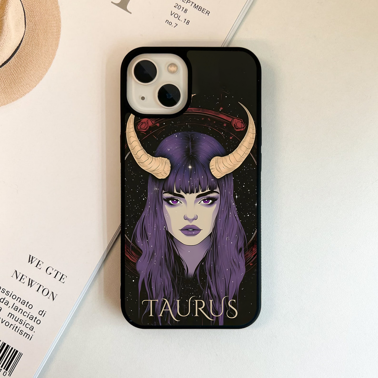 Zodiac Taurus Glass Case