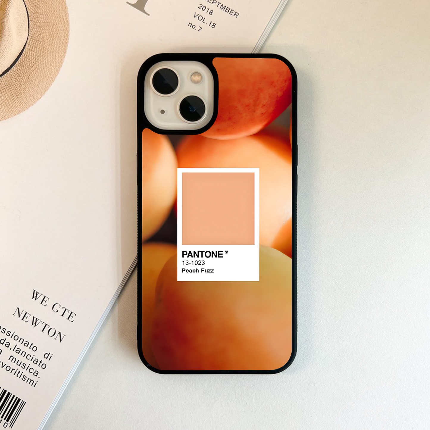 Pantone Peach fuzz Glass Case