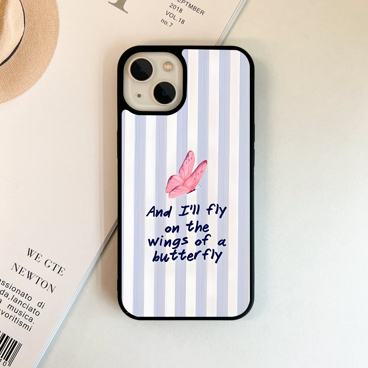 Butterfly Winged Hope Glass Case