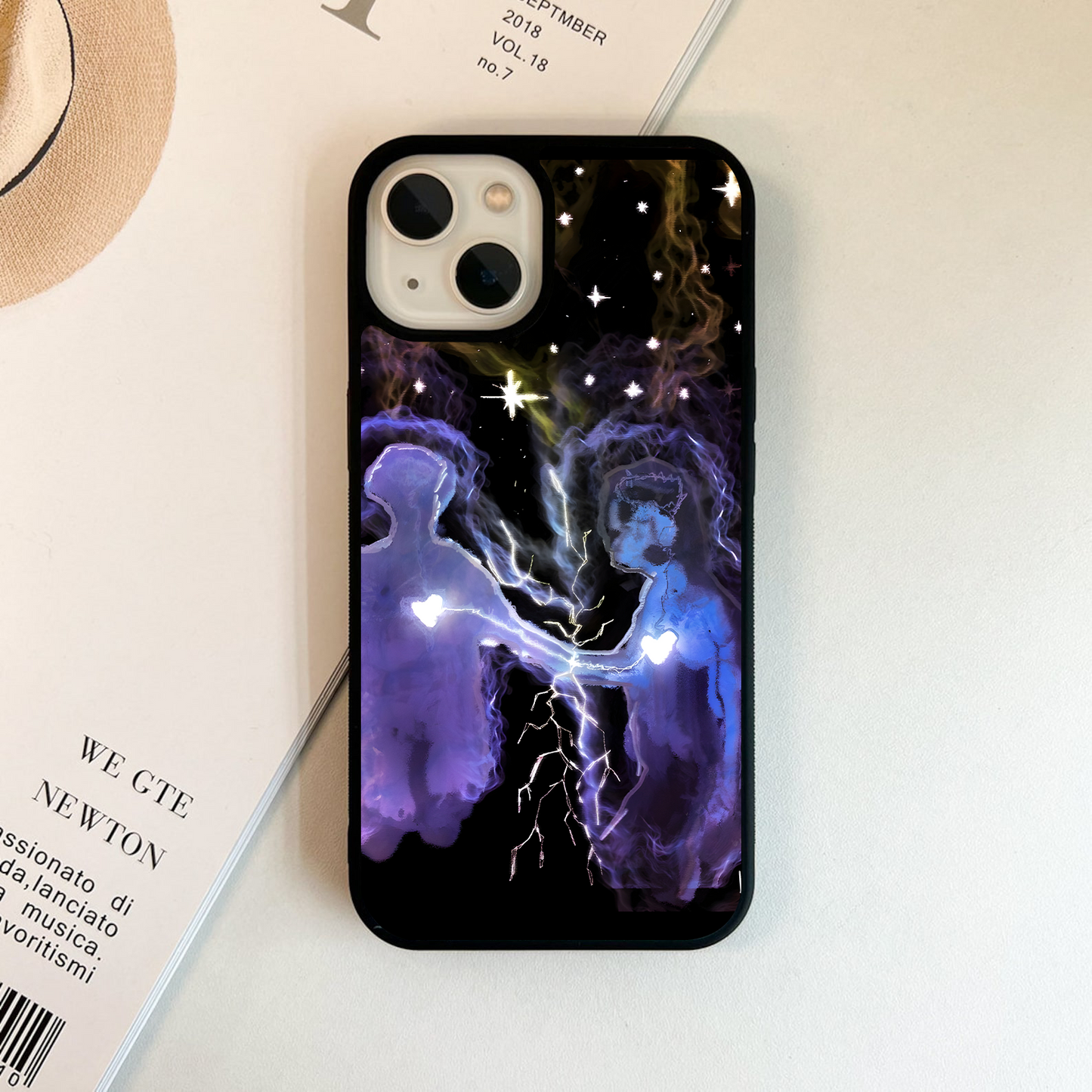 Electric Heart Bond Glass Case