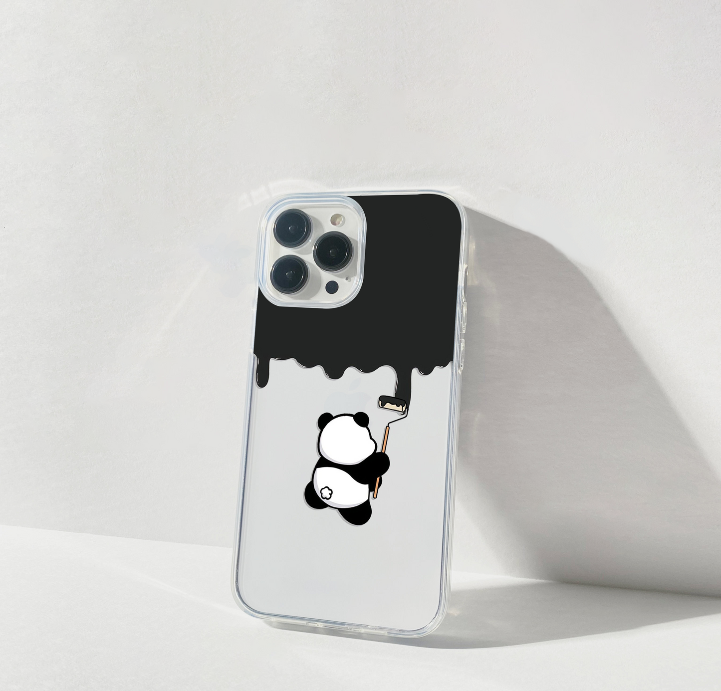 Creative Panda Art Clear Silicon Cover