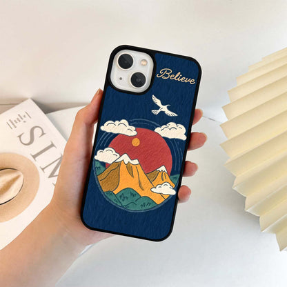 Believe Sky Escape Glass Case