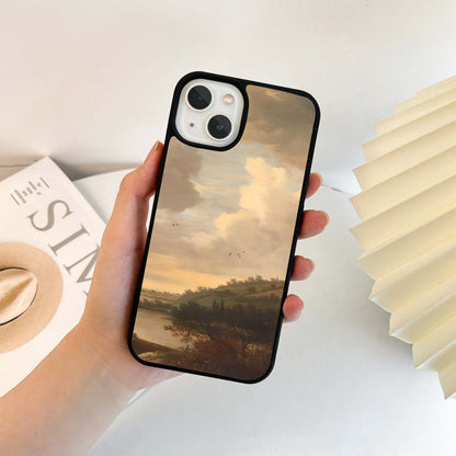 Early River Themes Glass Case