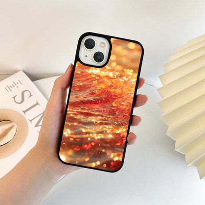 Golden Lava Flow Glass Case