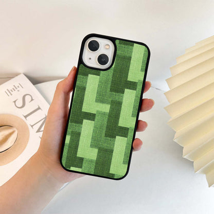 Green Zigzag Glass Case