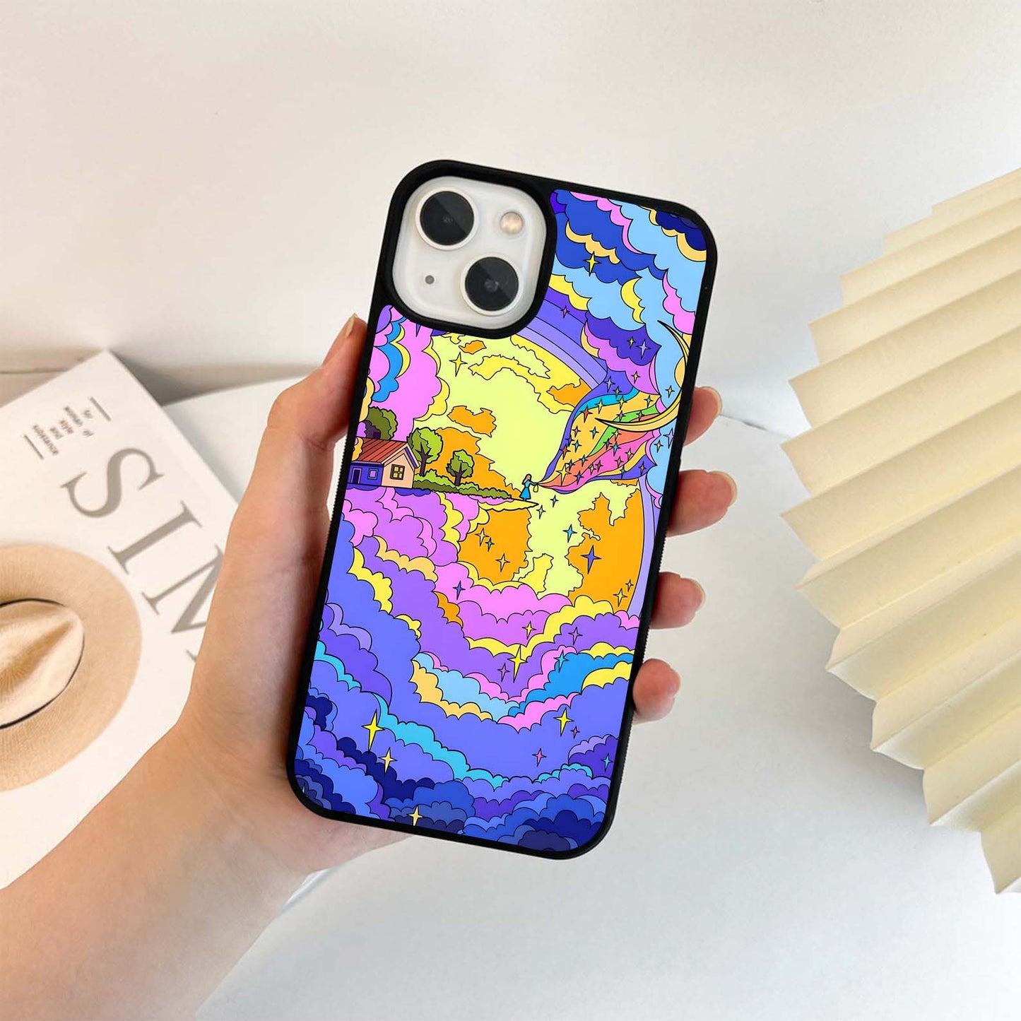 Groovy Art Aesthetic Glass Case