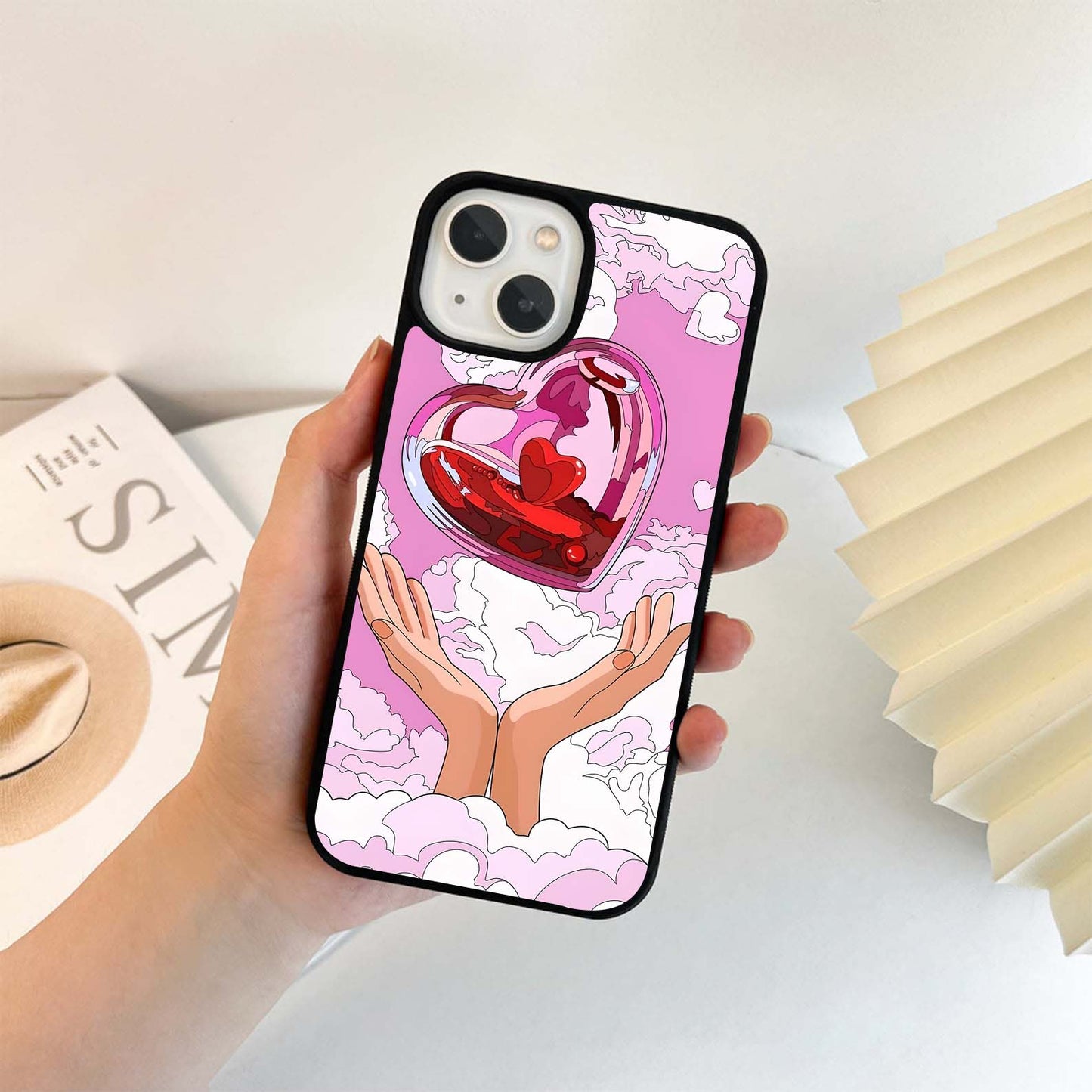 Heart Cloud Lift Glass Case