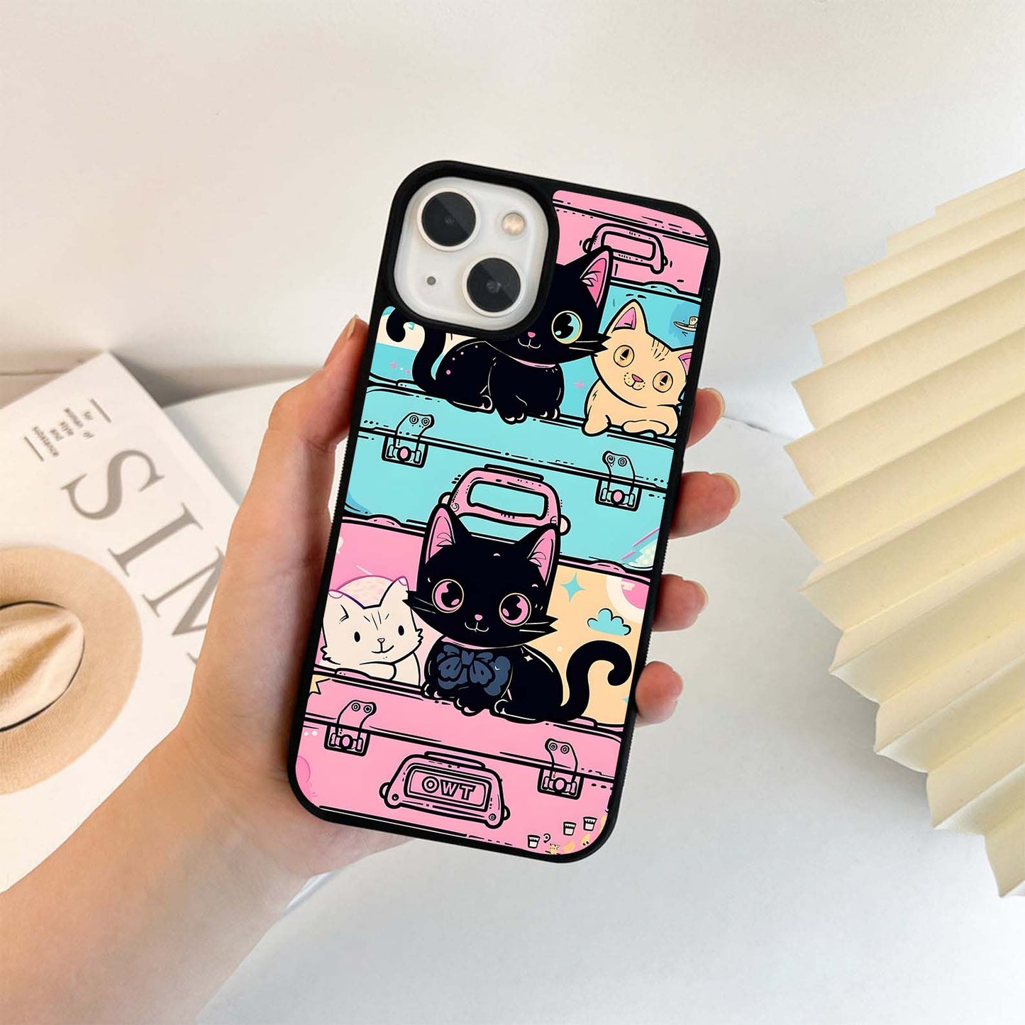 Kitty Trip Space Glass Case