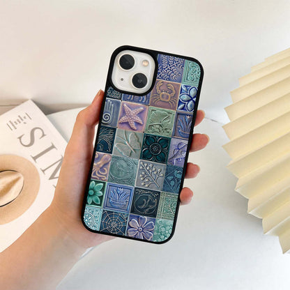 Nature Tile Art Glass Case