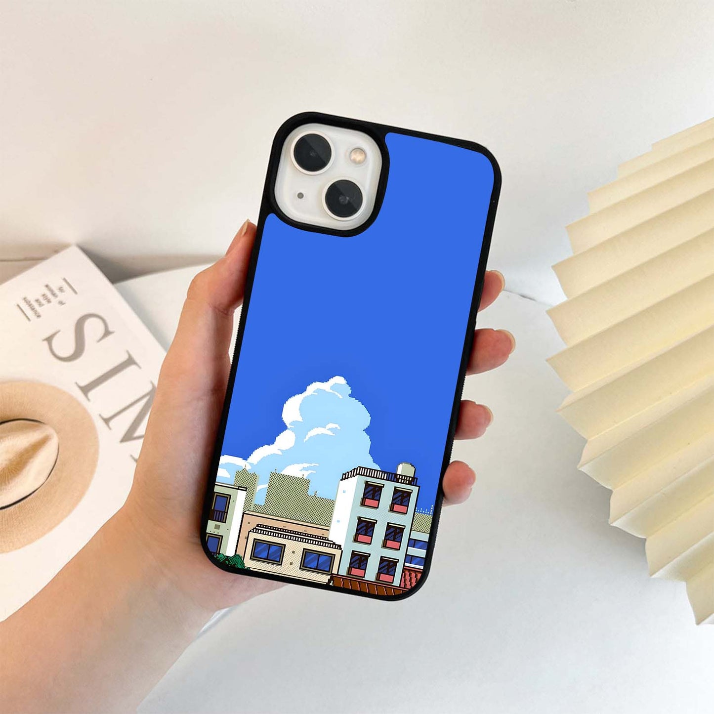 Pixel Sky Blocks Glass Case