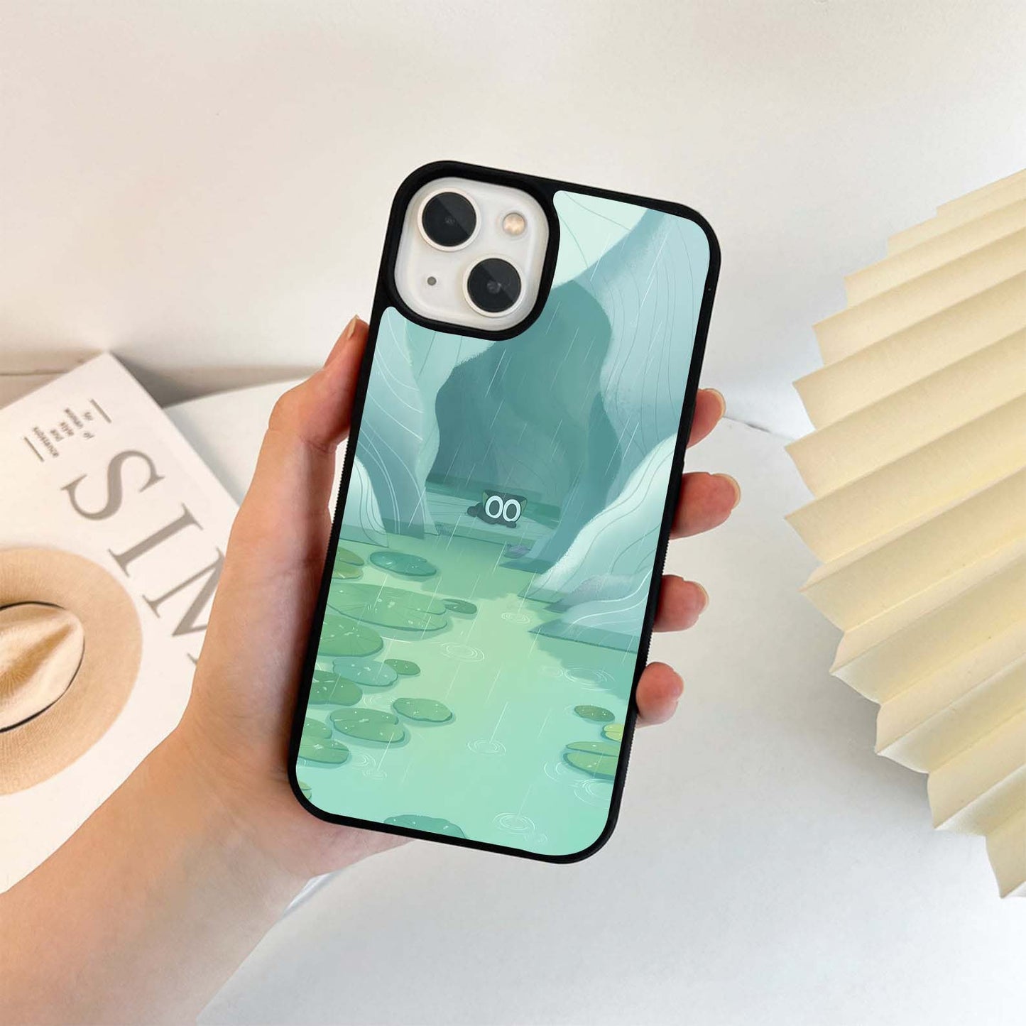 Rainy Cave Tale  Glass Case