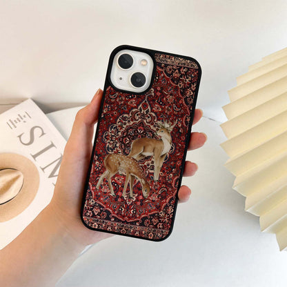 Velvet Deer Garden Glass Case