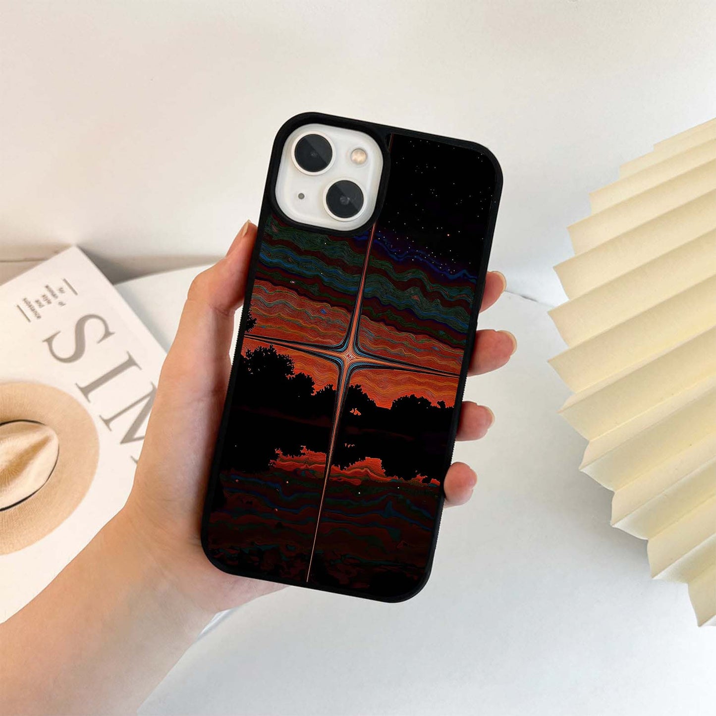 Warped Sky Glass Case