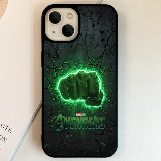 Avengers Green Power Fist Glass Case