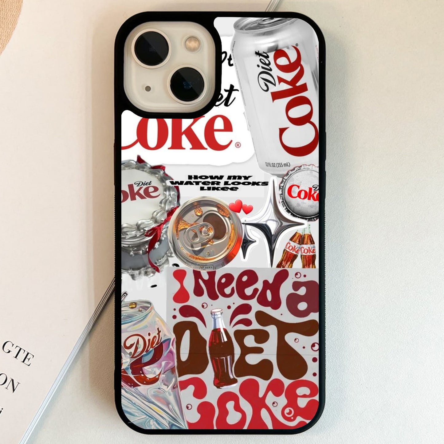 Diet Coke Blood Type Glass Case