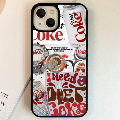 Diet Coke Blood Type Glass Case