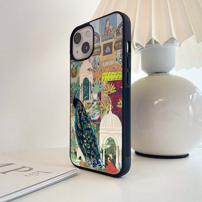 Old Mughal Art Glass Case